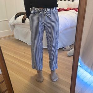 Blue and white striped pants 💙